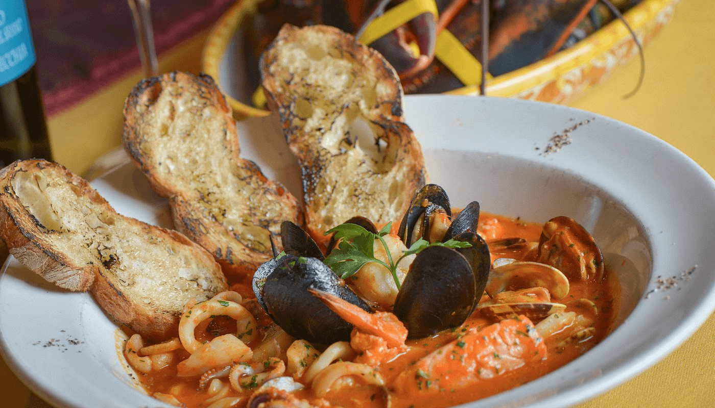 Seafood pasta from Marcellino's.