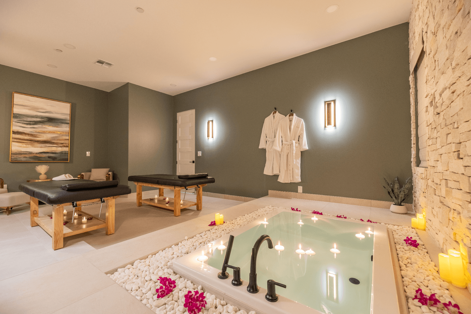 An image of a spa inside a vacation rental. 