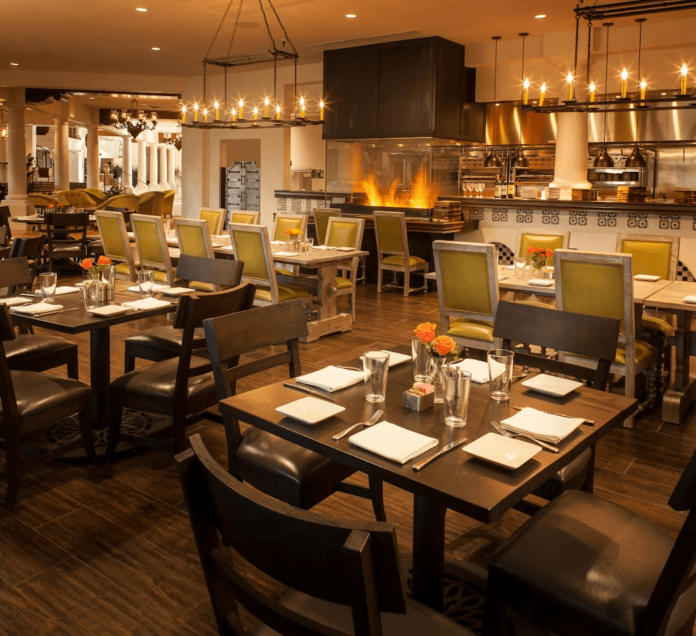 The beautiful dining area of La Fogata.