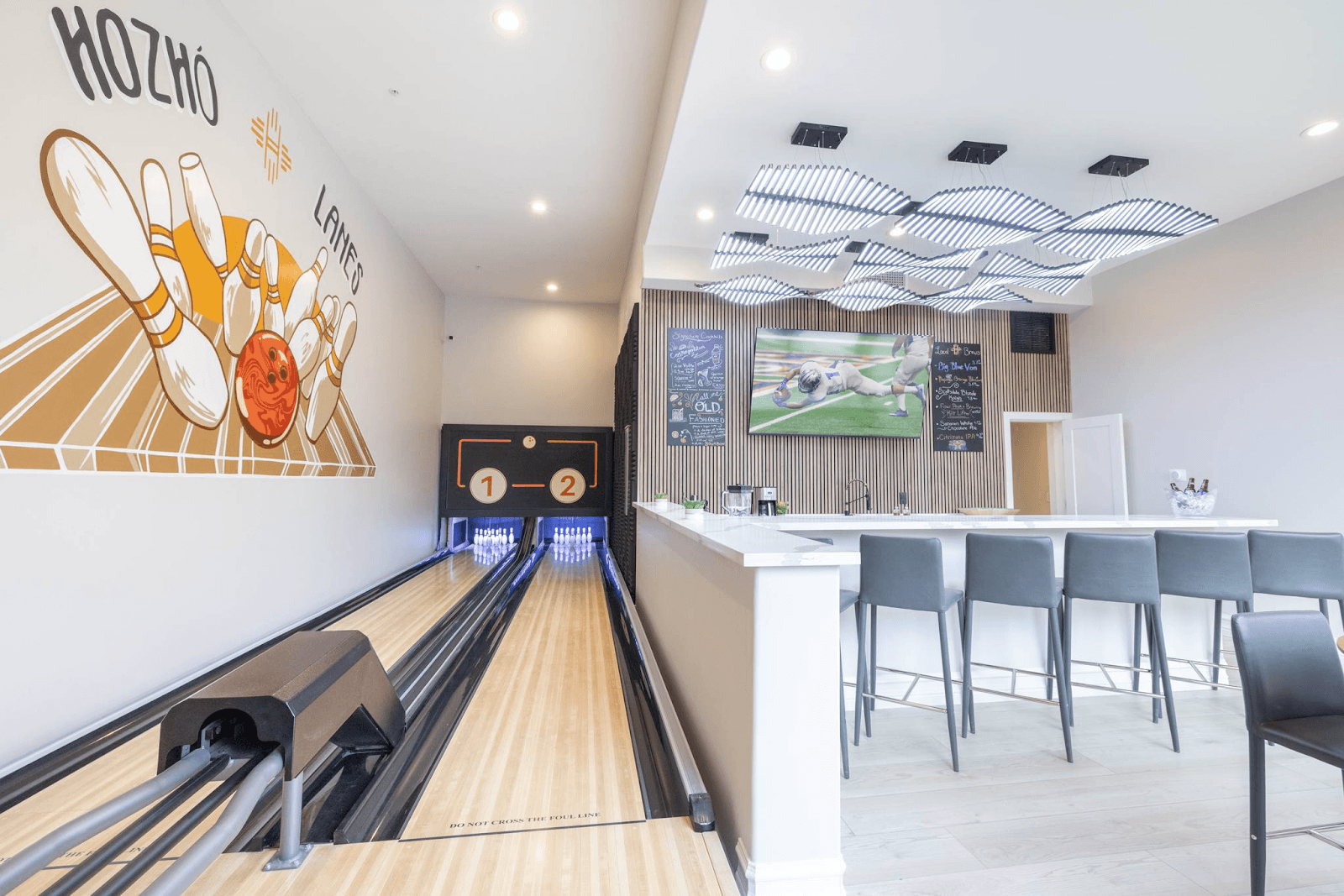 Private in-House Bowling Alley