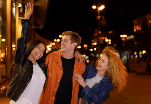 an image of a group of friends having unique nightlife experiences in Scottsdale