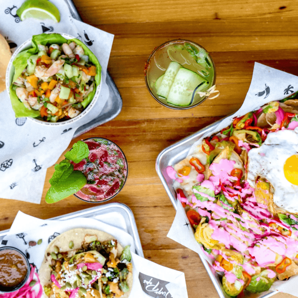 Picture of the fresh food at Diego Pops.