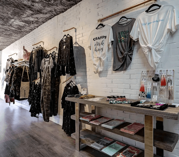 An image of the wall inside Rolling Rack in Scottsdale. 