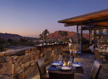 elements restaurant with a view in Scottsdale.