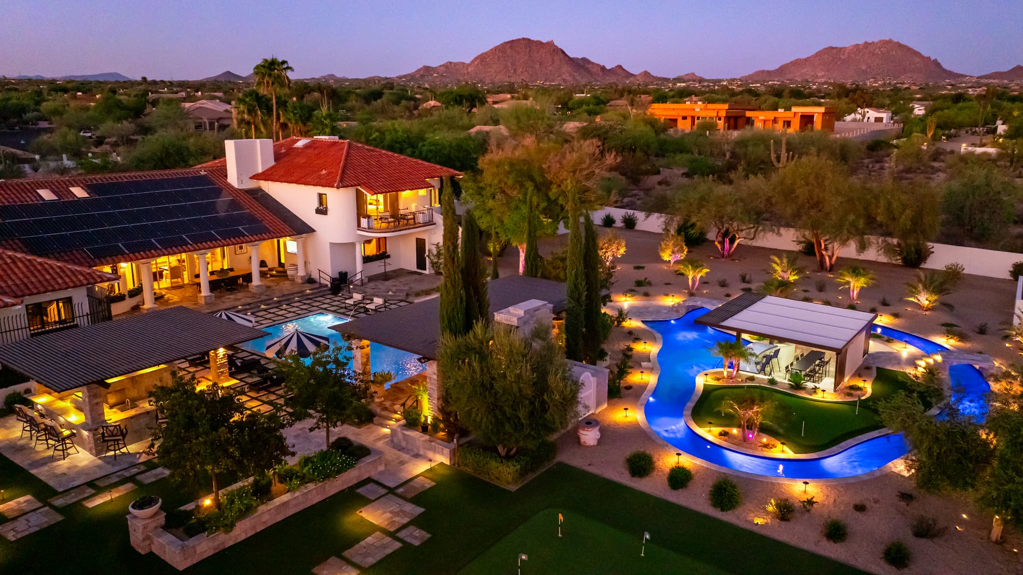 Group gathering for Barrett Jackson 2027 at a HÓZHÓ Scottsdale luxury estates