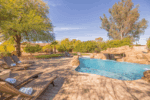 A beautiful relaxing backyard retreat at a North Scottsdale vacation rental.