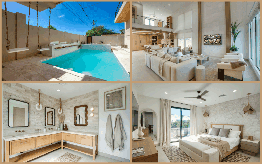Stylish weekly rental near Old Town Scottsdale with walkable access to dining, shopping, and nightlife.