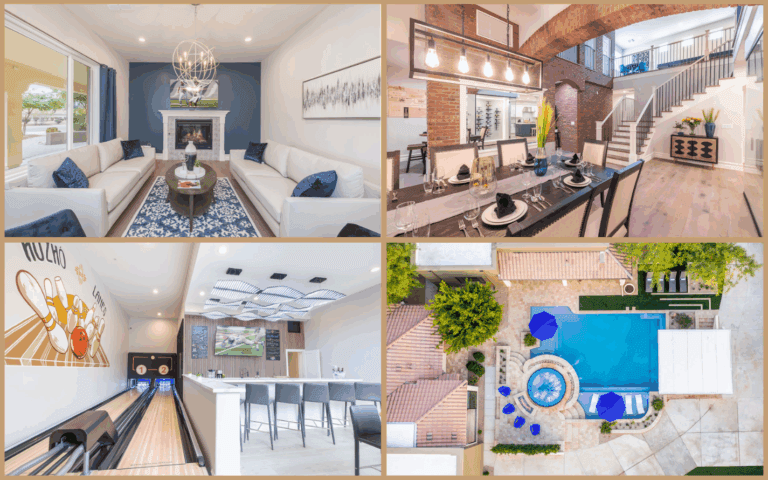 Luxury weekly rental in Scottsdale with open-concept design, heated pool, and central location near hiking and shopping.