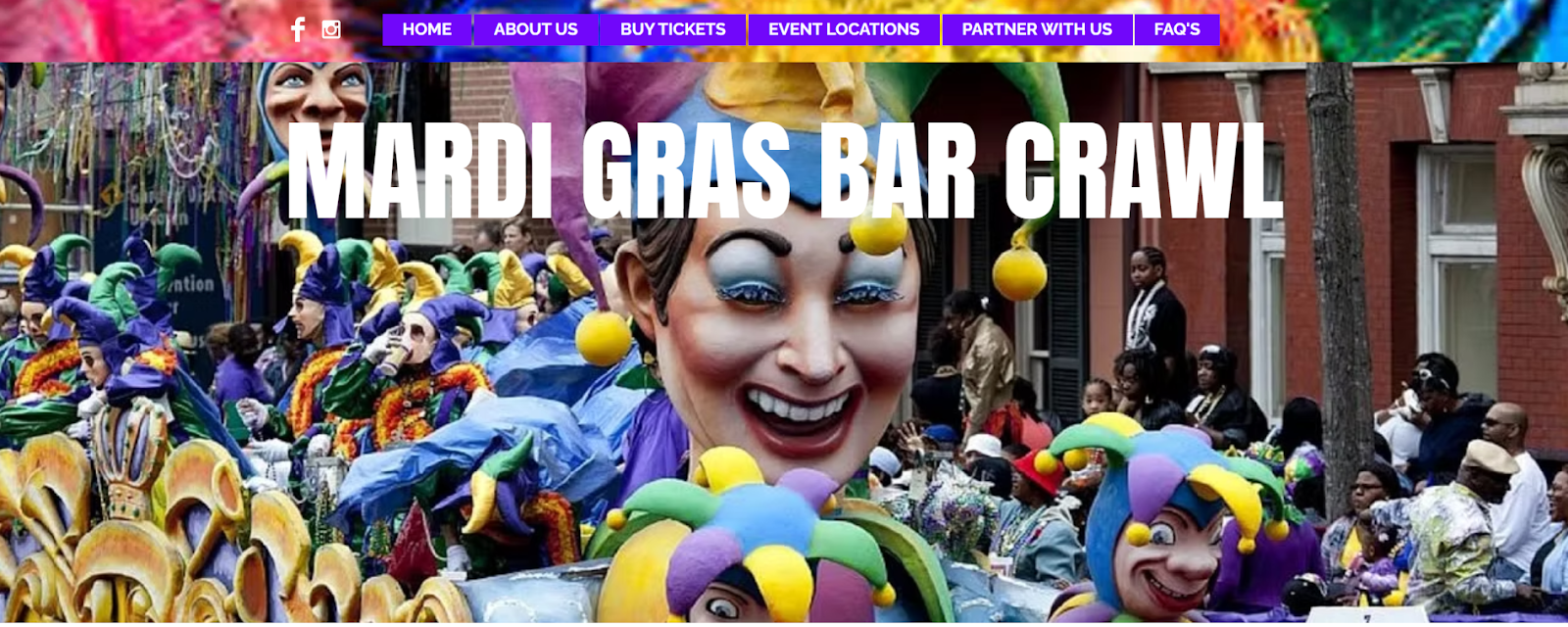 Mardi Gras Bar Crawl at Scottsdale in March