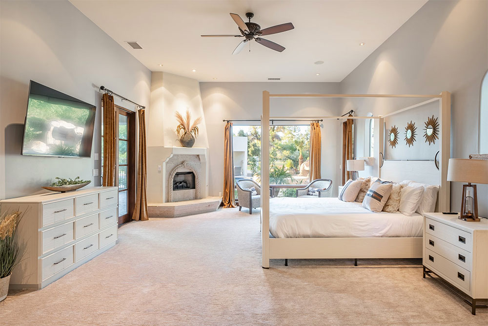 A vacation rental bedroom for relaxation.