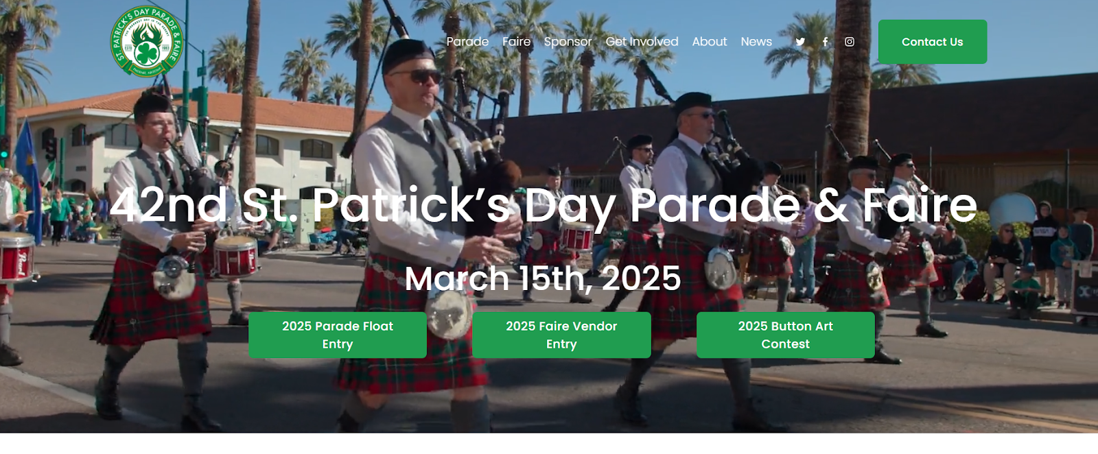 St. Patricks Day parade in Scottsdale in March