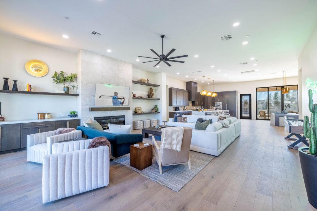 Living room of a Scottsdale rental home.