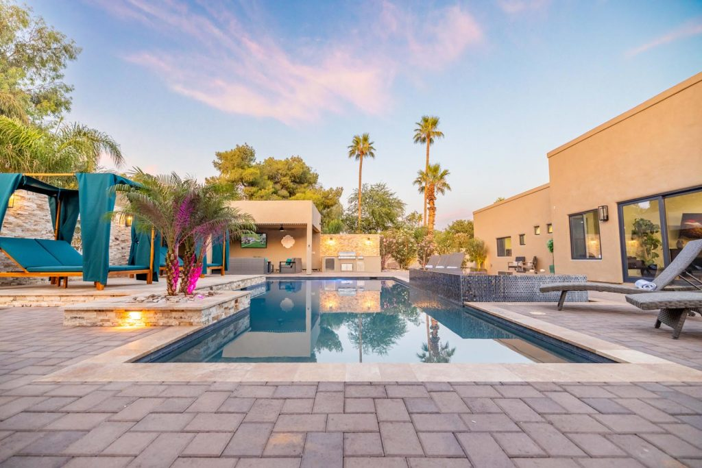 Backyard pool in a Scottsdale rental home.