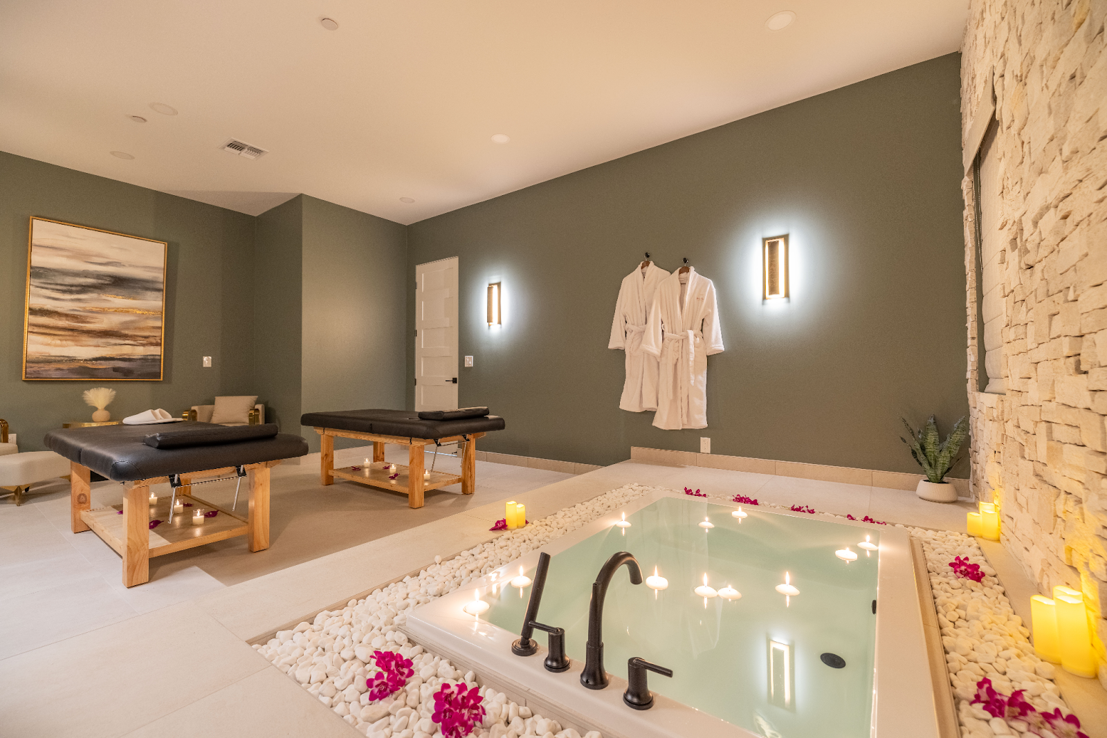 An image of a spa inside a vacation rental.