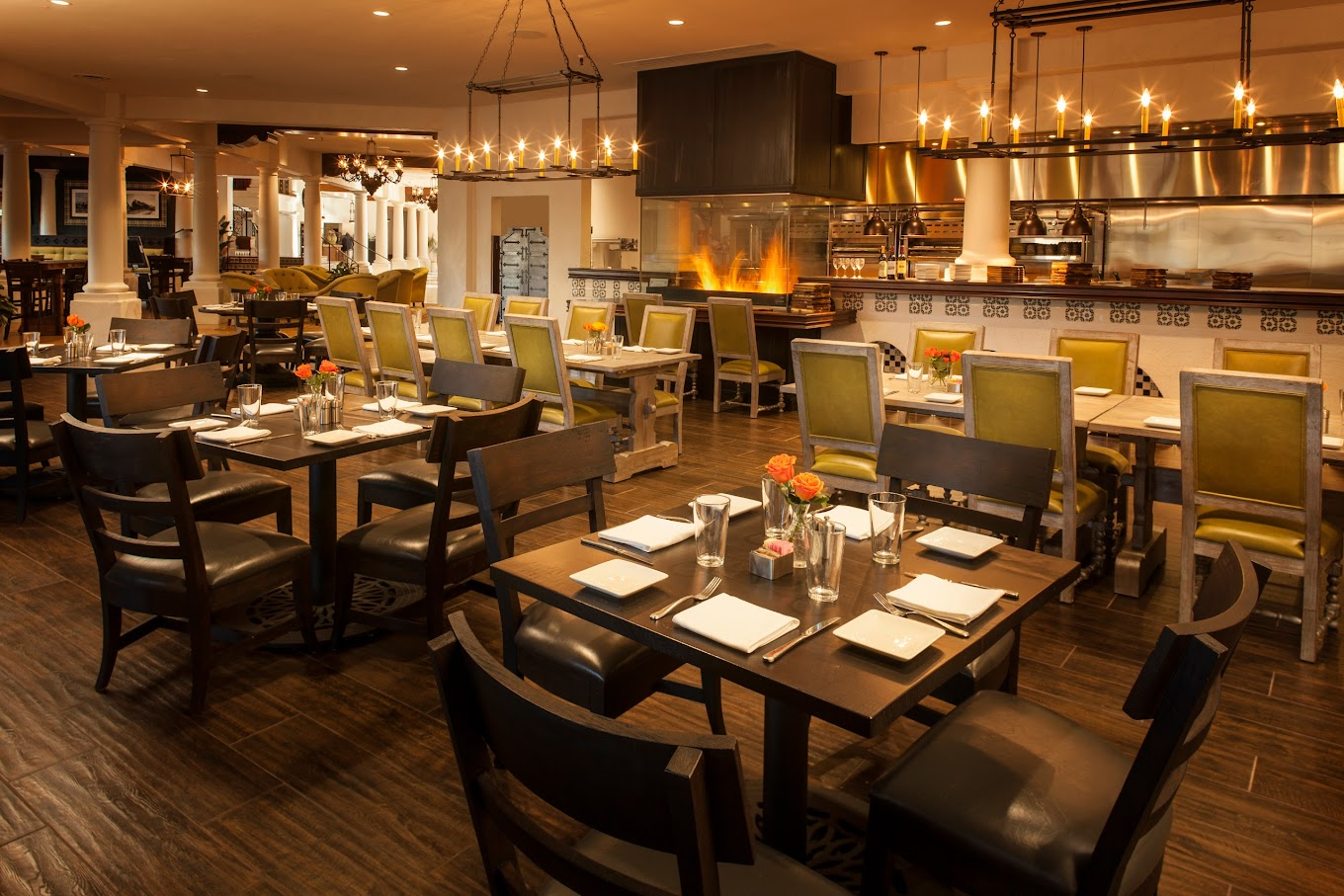 The beautiful dining area of La Fogata.