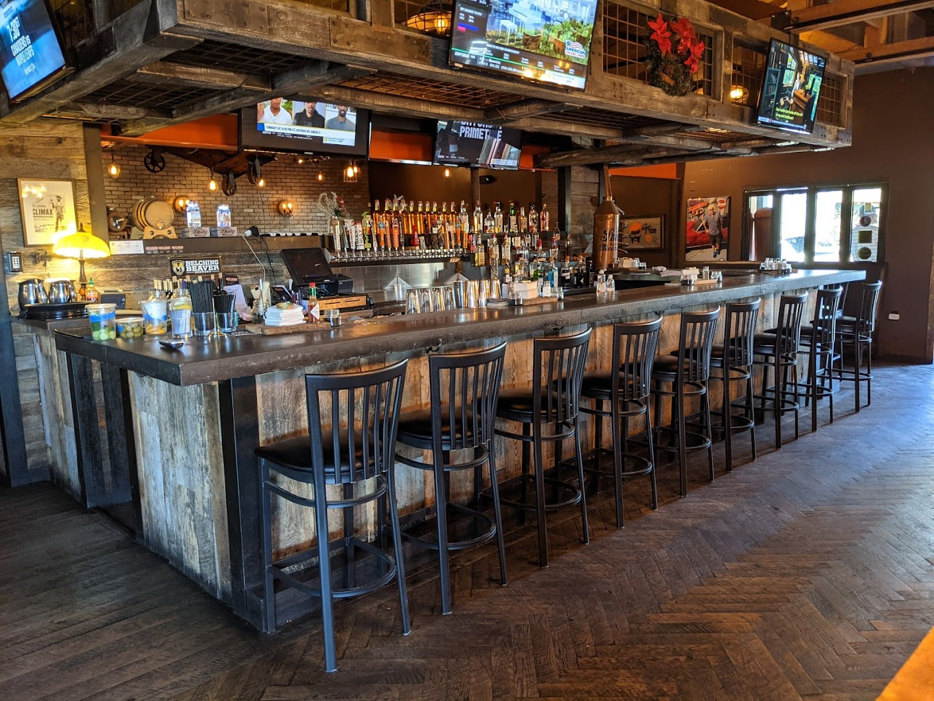 A photo of the bar at Bootleggers Modern American Smokehouse.