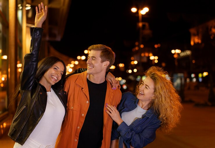 an image of a group of friends having unique nightlife experiences in Scottsdale