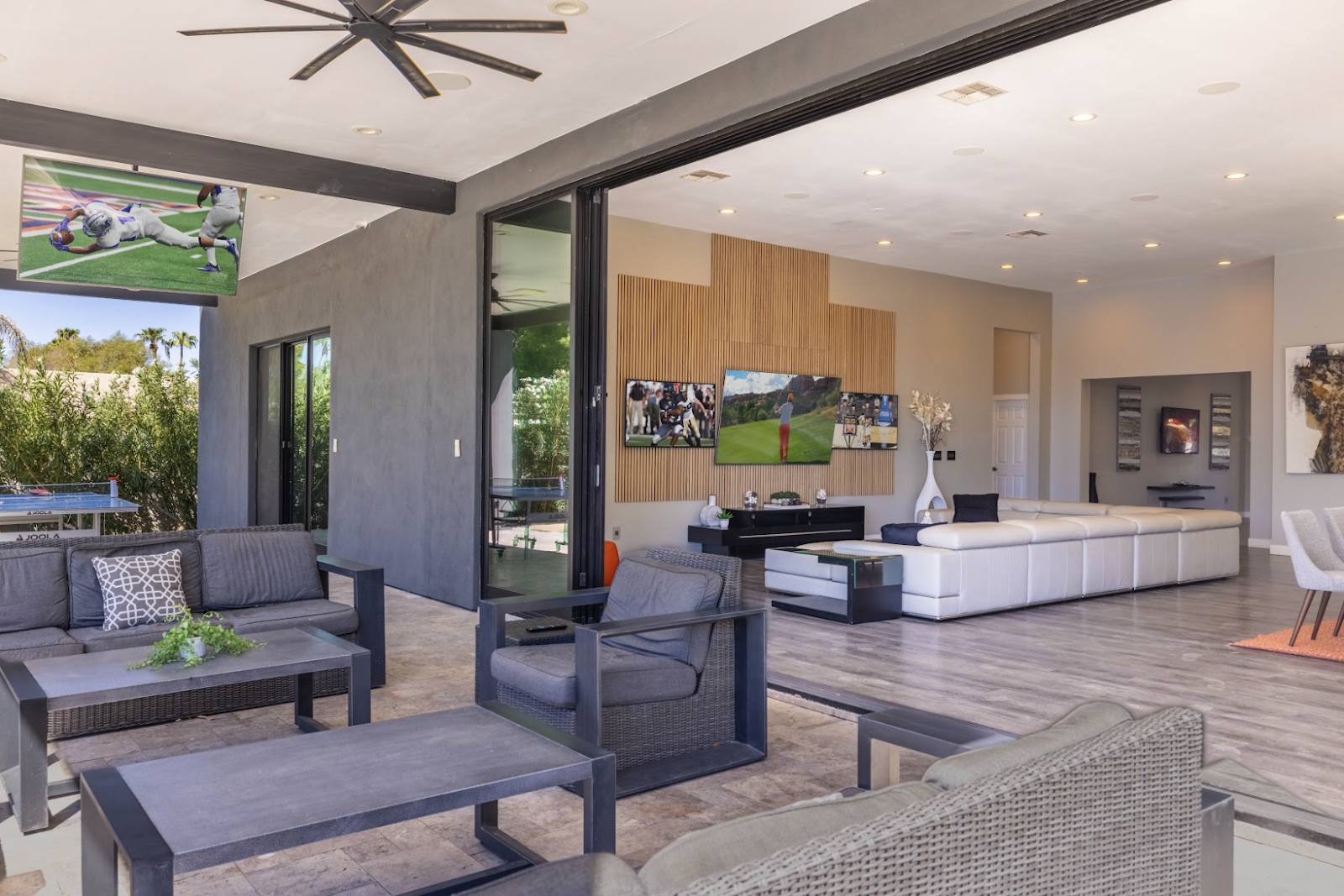 A college bowl game luxury vacation rental.