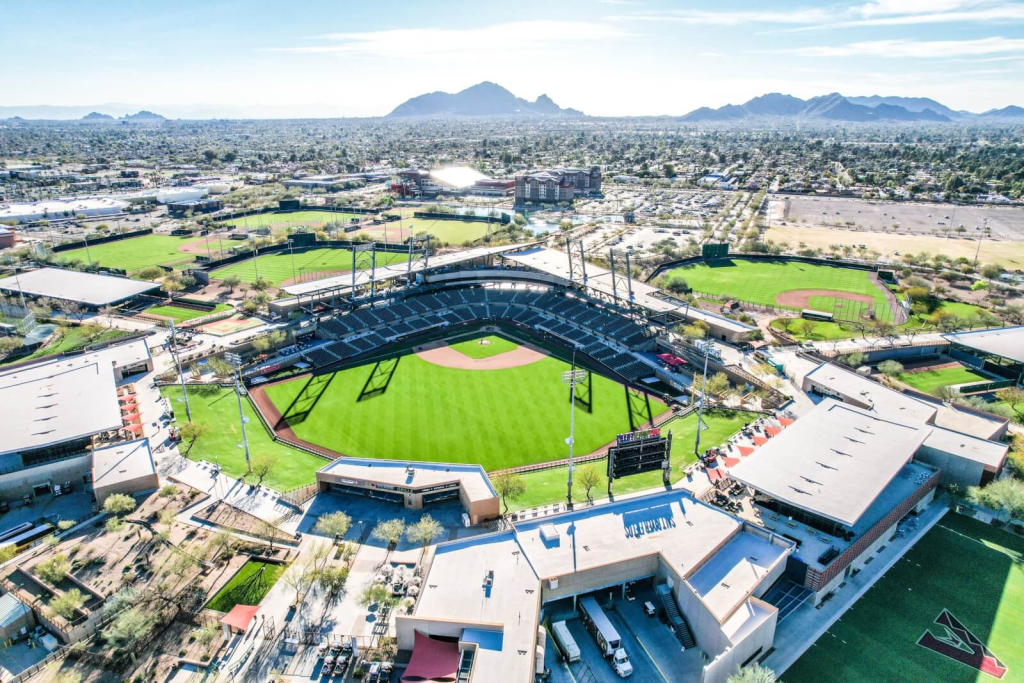 Image of the fields at Talking Stick.