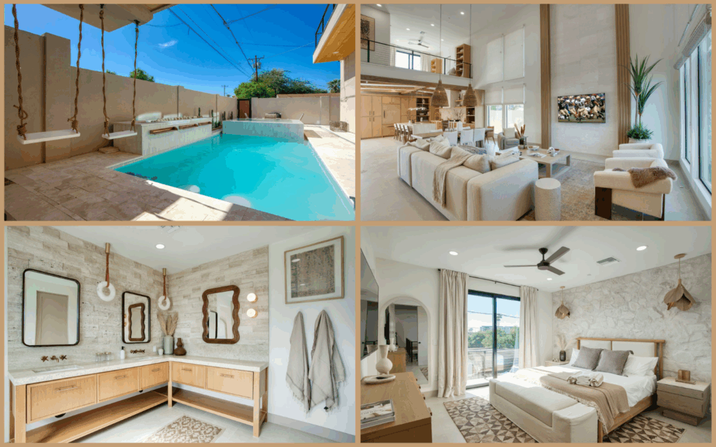 Stylish weekly rental near Old Town Scottsdale with walkable access to dining, shopping, and nightlife.