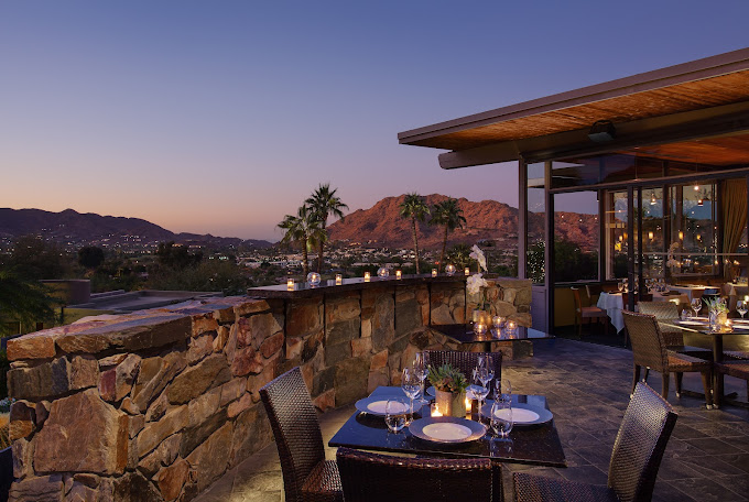 elements restaurant with a view in Scottsdale.